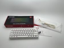 HK Gaming GK61 RGB Mechanical Keyboard RED Optical Gateron Switches - WHITE picture