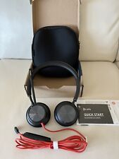 NEW Open Box Plantronics Poly Blackwire 8225 Wired Headset BW8225 With Case picture