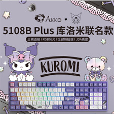 AKKO X Kuromi 108 keys Hot swappable RGB Blueteeth Wireless Mechanical Keyboard picture
