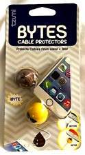 Tzumi Bytes Cable Protectors Poop Emoji Sunglasses Emoji Pack With 2 Protectors picture