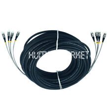 ONE 50M Field Outdoor ST-ST 4 Strand 9/125 Single Mode Fiber Patch Cord NEW picture
