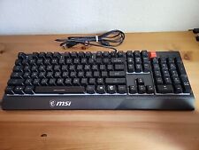 MSI Vigor GK30 GAMING Keyboard, Mechanical-like, RGB Backlit 104 Kys READ picture