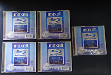 5 x Maxell 25GB BD-R 4X Blue-ray Disc - Jewel Case  picture