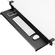 VIVO Black Extra Long Clamp-on Computer Keyboard and Mouse Under Desk Slide Tray picture