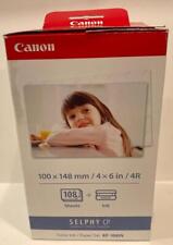 Canon Selphy CP Compact Photo Printer Color Ink & 4x6 Paper Set KP-108IN picture