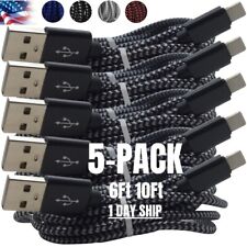 5X Bulk Lot 6Ft 10Ft Heavy Duty USB Charger Cable For iPhone 12 11 XR 8 7 6 Cord picture