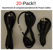 20-pack 3-Prong AC NEMA Power Cord Cable US Plug for PC Computer Printer LCD picture