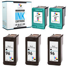 5 PK Ink Cartridges for HP 96 97 Black Tri-Color Combo fits Deskjet Officejet picture