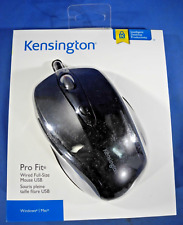Kensington Pro Fit Wired Full-Size Mouse USB for Windows or Mac F1748A  picture