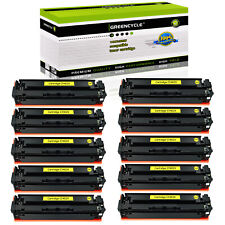 10 PACK High Yield CF402X 201X Yellow Toner Fit for HP LaserJet M277n M252 M252n picture