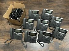 LOT OF 9 CISCO CP-7821-K9 UC PHONE 7821 2-LINE IP PHONE W/ HANDSET & STAND picture