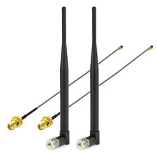 2-Pack 868MHz 915MHz ZigBee RFID Smart Home SMA Male 3dBi Antenna,IPX U.FL Cable picture