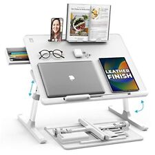 Cooper Desk PRO Adjustable Laptop Table, Bed Desk for Laptop, Desk Pearl White picture