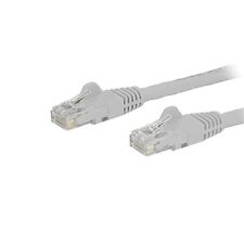 StarTech.com 9ft CAT6 Ethernet Cable - White CAT 6 Gigabit Ethernet Wire -650MHz picture