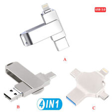 1TB 512GB USB 3.0 Flash Drive Memory Stick Type C 4in1 For iPhone OTG Android PC picture
