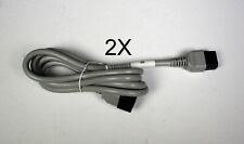 NEW qty 2x 6' ft 14/3 14AWG 3C power cable C19 straight to C20 straight beige picture
