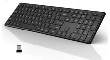 2.4GHz WisFox Wireless Keyboard Lag-Free Ultra Slim Keyboard for Windows picture