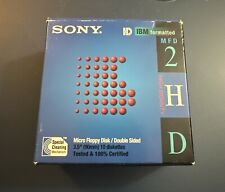 Sony 2HD IBM Formatted (1.44 MB) 3.5'' Diskettes ~10 Disk Pack New Open Box picture