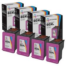 LD Reman Replacement Fits for HP 60XL / CC644WN High Yield Color Ink 4-Pack picture