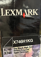GENUINE Lexmark X746H1KG Black High Yield Toner Cartridge (Out of box) picture