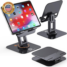 for Ipad Stand 360 Rotating, Adjustable Tablet Stand for Desk, Portable Monitor  picture