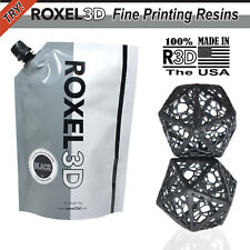 ROXEL3D 1KG BLACK RESIN FOR OPEN 365-405nm MSLA/LCD/DLP 4k-8K 3D PRINTERS picture