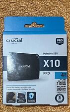 Crucial X10 Pro 4TB Portable SSD - Up to 2100MB/s read 2000MB/s write - water a picture