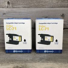 Lot of 2 Alternative for Brother LC-71 Dataproducts Brand Black Inkjet Cartridge picture