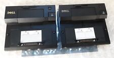 Pair of Dell PRO3X E-Port Docking Station w/ VGA and DVI Cables + AC Adapter picture