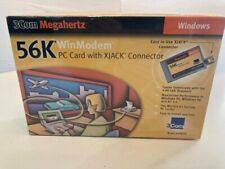 3Com Megahertz 56K Winmodem PC Card W/ Xjack Connector 3CXM356 New In Box picture