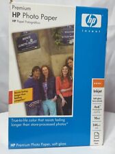 HP Premium 4 X 6   100 sheets Preforated Tab Inkjet Photo Paper Soft Gloss picture