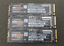 LOT OF 3 Samsung 970 EVO NVMe M.2 Internal 2TB SSD (2X MZ-V7E2T0 & 1X MZ-V7S2TO) picture