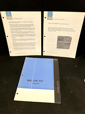 1958 IBM 548, 552 INTERPRETERS MANUAL OF OPERATION PLUS TWO BULLETINS picture
