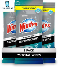 Windex Electronics Wipes, Pre-Moistened Screen Wipes Clean and Provide a Streak- picture