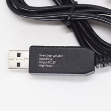 10pcs 3.3ft/1M USB A Male 5V To 12V DC 3.5x1.35mm Right Angle Male Step-Up Cable picture