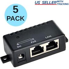 5pcs DC PoE Injector Splitter Adapter 802.3af IP Phone WLAN AP 5.5mm x 2.1mm picture
