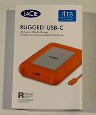 LaCie Rugged USB-C, 4TB, Portable External Hard Drive Brand New picture