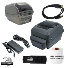 Zebra GX430t Thermal Label Printer USB & ETH with Auto Cutter GX43-102412-000 picture