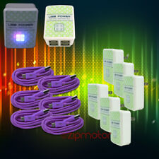 6X 4 USB PORT HUB WALL ADAPTER+3FT CABLE POWER CHARGER PURPLE GALAXY NOTE NEXUS picture