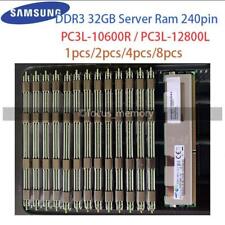 Samsung DDR3 Ram 32GB 4RX4 PC3L-12800L PC3-10600R RDIMM REG fr Server 240pin lot picture