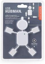 Kikkerland US006 USB Hubman, white never opened package brand new four ports picture