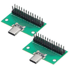 2pcs Type-C Male USB 3.1 26Pin Test PCB Board Adapter with Pin Header Connector  picture