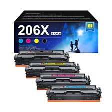 OLORVA 206X Toner Cartridges 4 Pack High Yield 206A | Replacement for HP 206X... picture