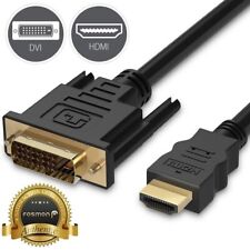 2x 6FT HDMI to DVI D 24+1 Male Gold Plated Adapter Cable HDTV LED LCD Cord Plug picture