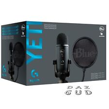 NEW Logitech Blue Yeti Game Streaming USB Condenser Microphone Kit w/ Blue VOICE picture
