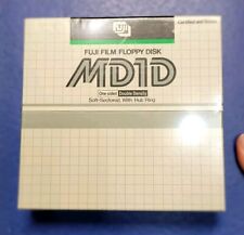 NOS Fuji Film Floppy Disk MD1D One Sided Double Density Made In Japan 10 Sheets picture