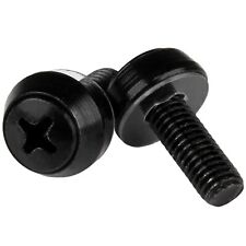 StarTech.com M6 x 12mm - Screws - 50 Pack, Black - M6 Mounting Screws for Serv picture