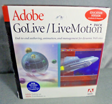 Adobe GoLive 6.0 and LiveMotion 2.0 Education Version for Windows 1999 Academic picture