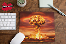 Explosion Mouse Pad - Colorful - Mushroom Cloud Mouse mat - Custom office - Fun  picture