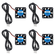 4-Pack 40Mm X10Mm DC 5V USB Brushless Cooling Fan, Oil Bearing 4010 Small Comput picture